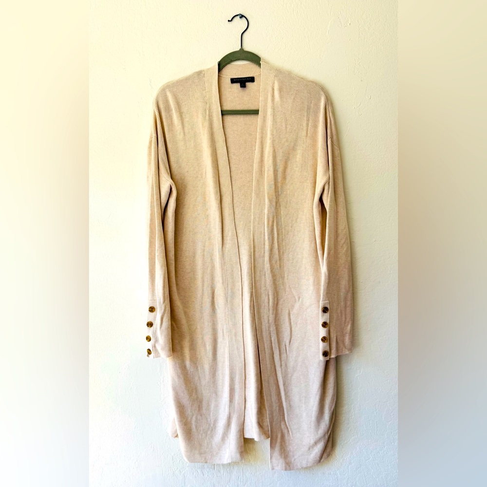 Banana Republic Cream Cardigan Duster Sweater